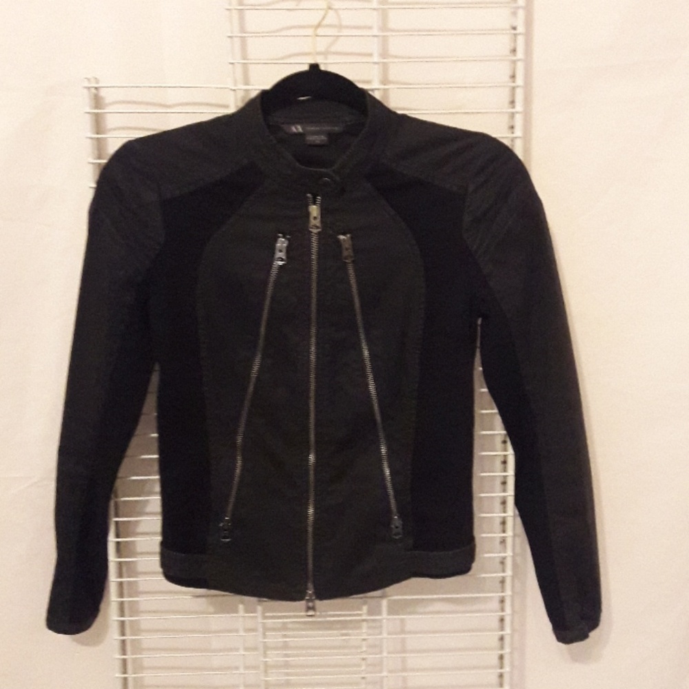 Armani Exchange motorcycle jacket